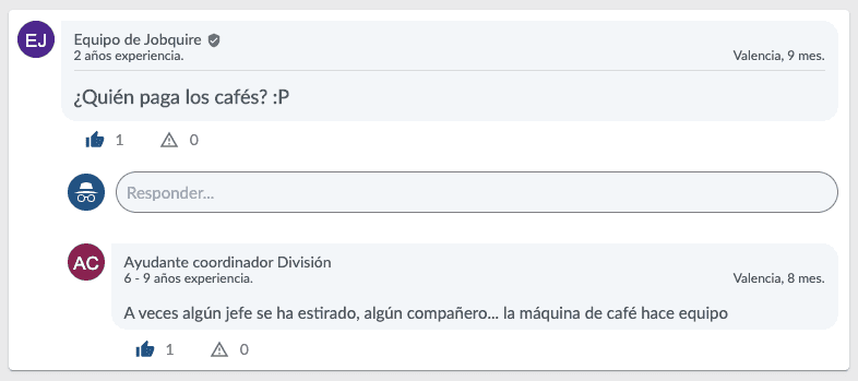 Opiniones, experiencias, sueldos ... y ofertas laborales