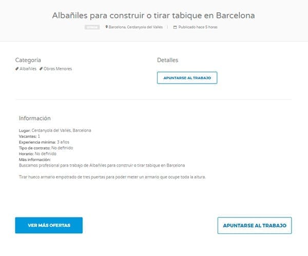 Solicita un trabajo en Construfy