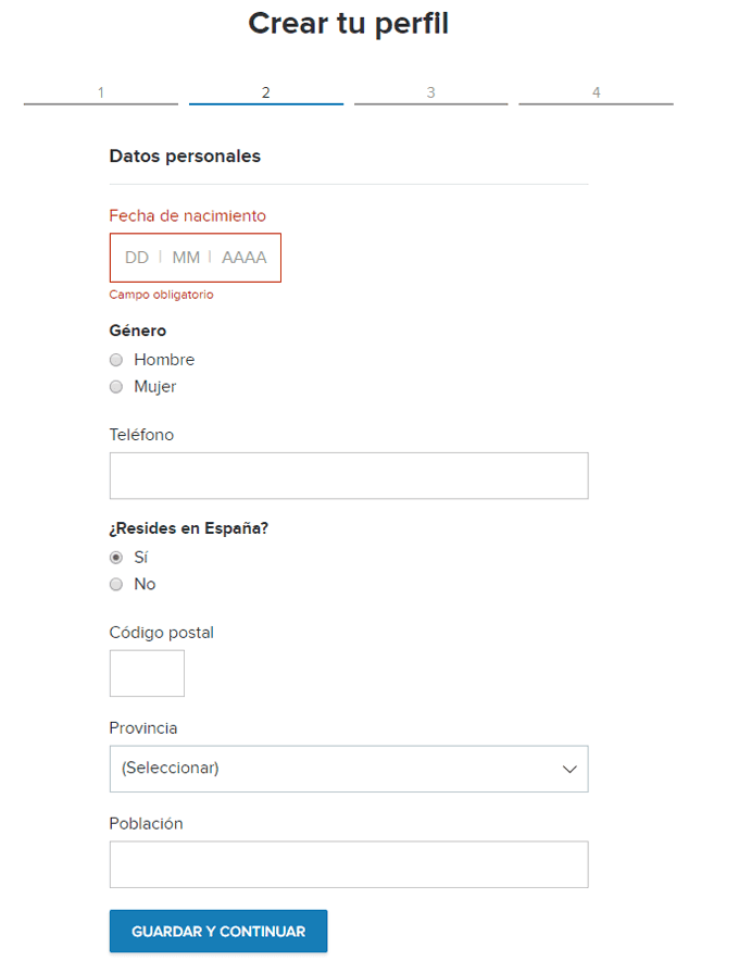 Crea tu perfil gratuito en Infojobs