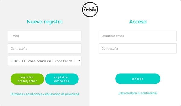 Cómo crear una cuenta de Jobfie